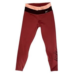 Nike Dri-Fit Multi Color Yoga Pants - Womens Medium